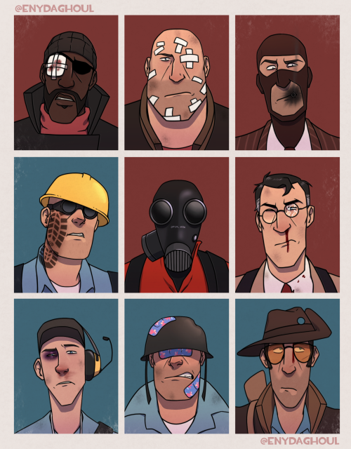 enyda:A redraw of TF2 Fight Songs drawing I made last year!I’m leaving here the comparison of both