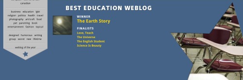 Woo-hoo! We won the “Best Education Weblog” category in this year’s Bloggies awards! Thanks to every