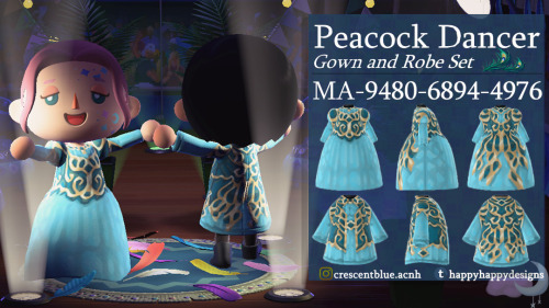 happyhappydesigns:Peacock Dancer - Gown and Robe Set