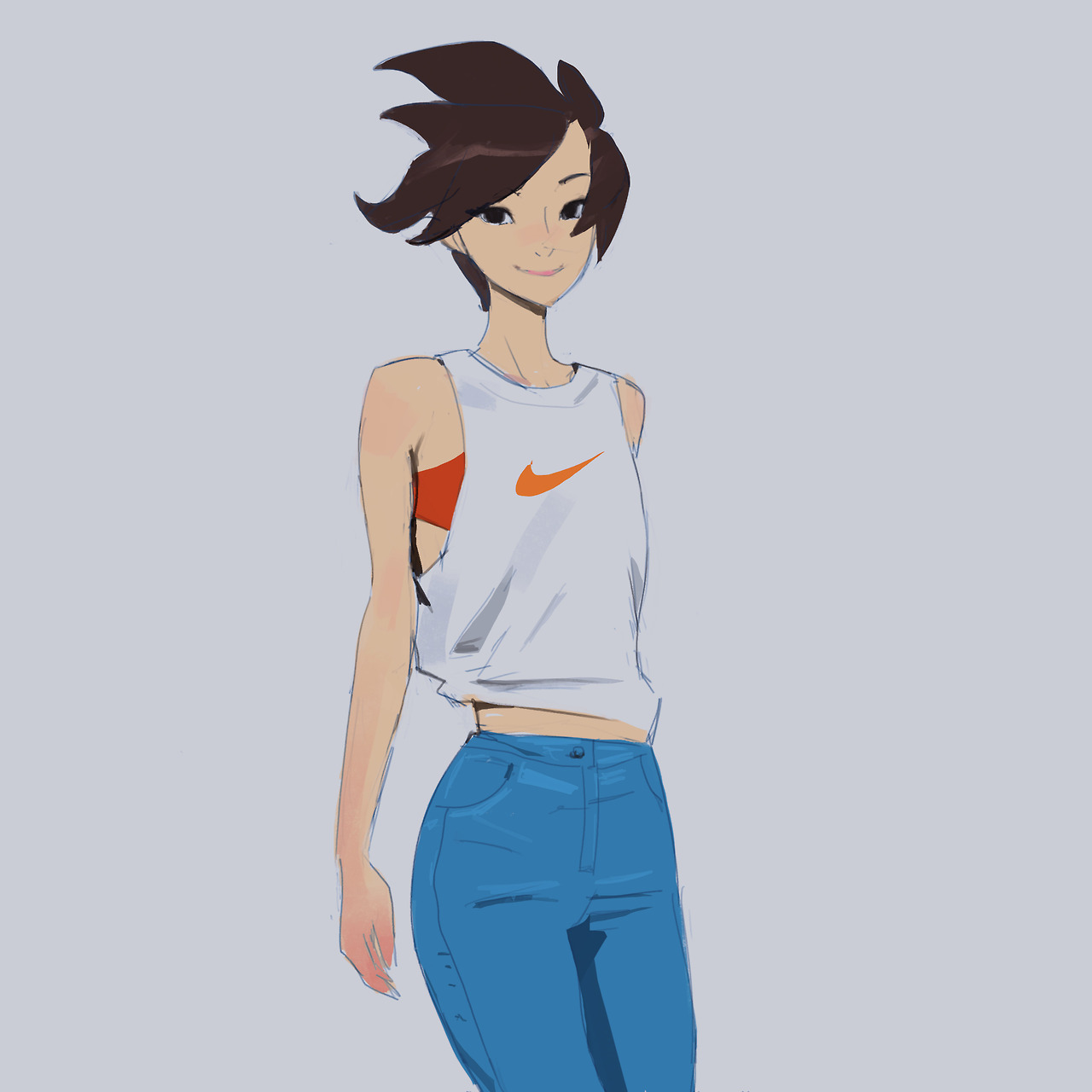 samuelyounart: 55. Dva 56. Mercy 57. Tracer Overwatch fashion week :P 