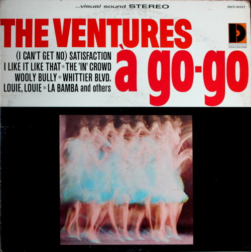 Porn photo LPs by The Ventures, from a second-hand record