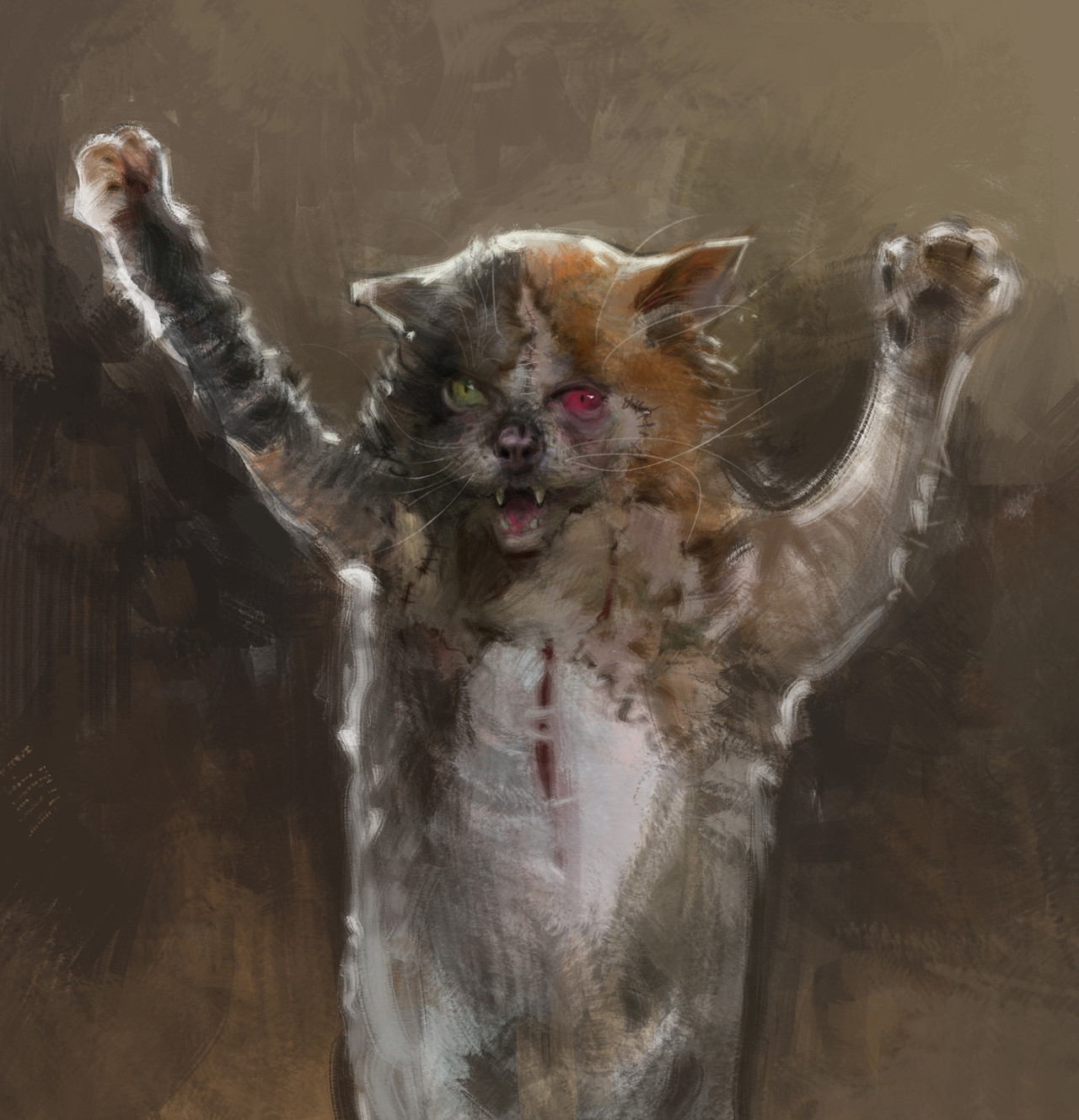 ex0skeletal:  Cats by  Vlad Gheneli  