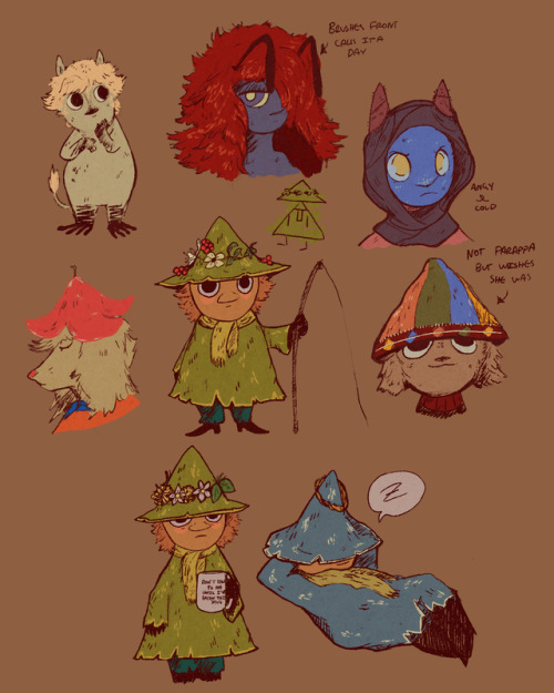 doodlèssome ocs and also snuf n joxter bc I can’t not draw a moomin.