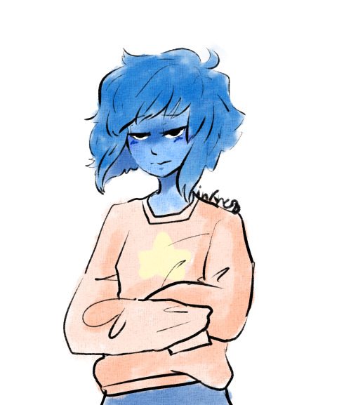 inkher0:Lapis in her “feel better” sweater