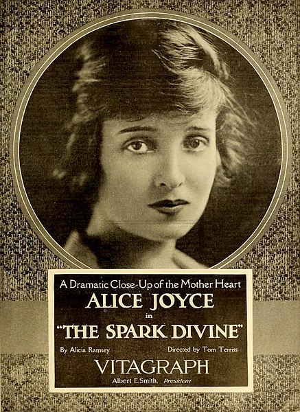 Advertisement in Moving Picture World, June 1919 for the American film The Spark Divine (1919) with 