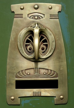 ein-bleistift-und-radiergummi: Art Nouveau Doorhandle