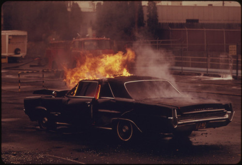 meschkinnes:    Demonstration by the Fire Department Training Station, 1974  
