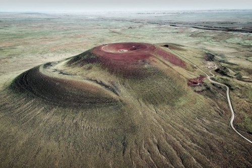 Where geology meets art: Roden CraterSome 400,000 years ago a volcanic eruption took place near Flag