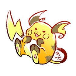 hyenafu:  Happy Pokemon Day from me and my favorite Pokemon, Raichu! raizap.com 