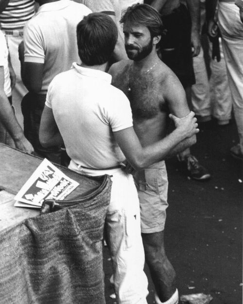 photos by Hank O’Neal, Pride, NYC, c. 1977. Christopher Street Stories The photographer, Hank O’Nea