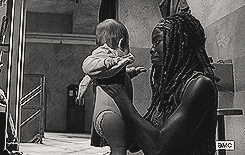 thewalkinggifs:  Too Far Gone x Infected - Possible theory of Michonne rescuing Judith.