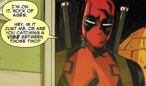 janekburza:Spideytorch and Deadpool, Spideytorch shipper, from Spider-Man/Deadpool #32