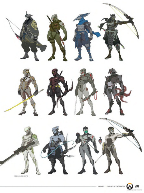 maneljavier:The Art Of Overwatch - Early Character Concept Art