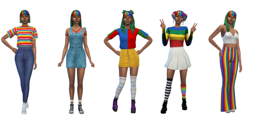 sweetwishsims: in honor of pride month, i’ve made a few sims! first up, here’s a sim sho