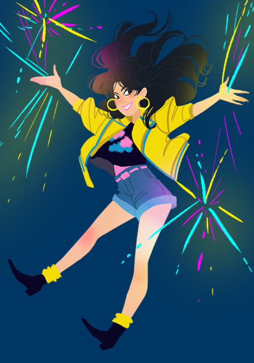 hackedmotionart:JUBILATION!!!This started out as a warm up and then I just ….got excited lol