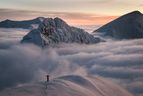 Above the sea of clouds, Tatra Mountains, Poland / Slovakia Karol Majewski photography: tumblr / fli