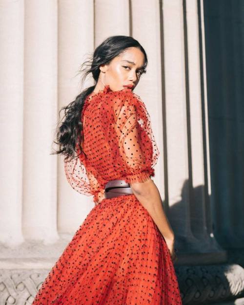 sabrinaspellmancaos:Laura Harrier in Khaite for the 2019 CFDA Fashion Awards, photographed by Griffi