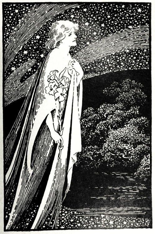Walford Graham Robertson (1866-1948), ‘The Coming of the Faerie Lady’, “Plume, Crayon, Fusain&
