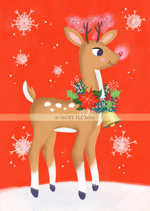 Retro Rudolph Reindeerhttp://littlepaperfarm.com/