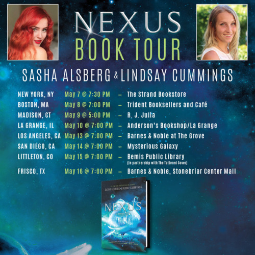  Find out where you can meet @lindsaycummingsbooks and Sasha Alsberg on tour and enter to win an adv