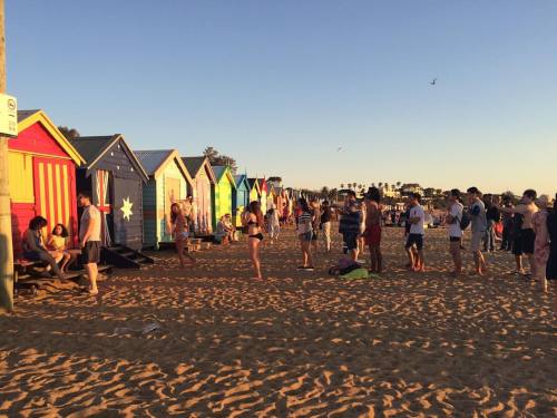 #this was the #famous #Brighton #beach on #Christmas #day . We #probably #picked the #busiest day of