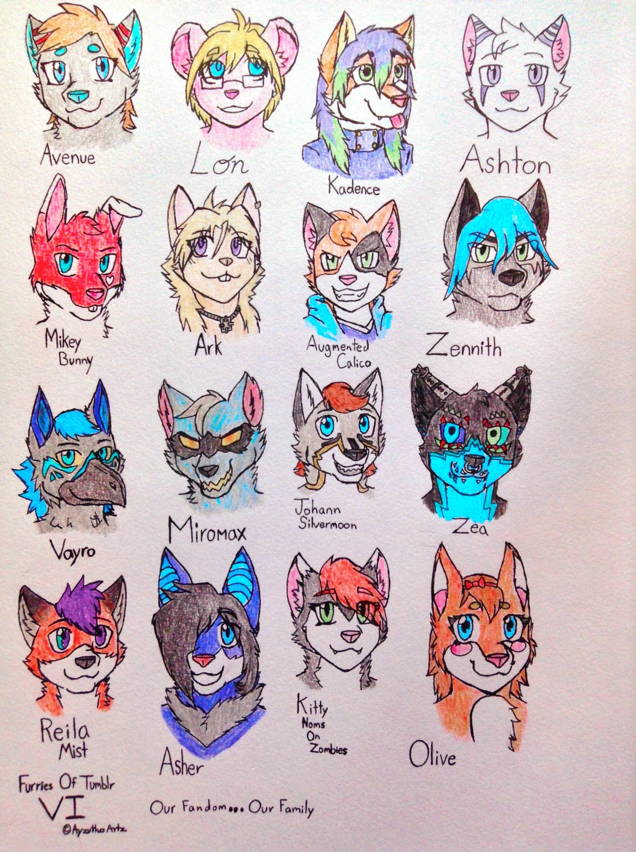 furrywolflover:  ayzutho-the-catfox:  Furries of Tumblr Collection  Aww I dont see