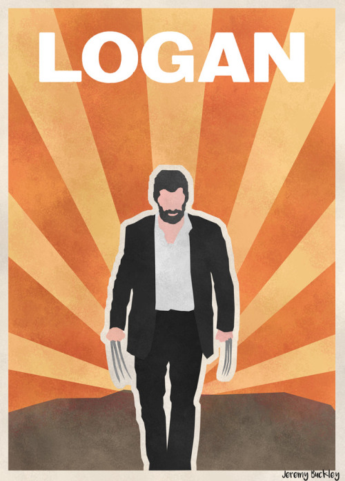 Another minimal vintage inspired poster this time for the film Logan