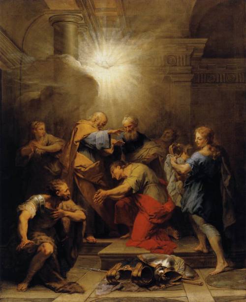 Ananias Restoring the Sight of St. Paul, Jean II Restout, 1719