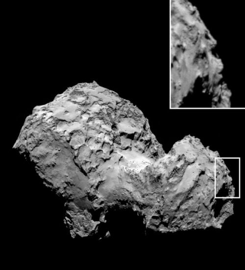A new photo from Europe’s Rosetta spacecraft has captured what appears to be a face on a comet