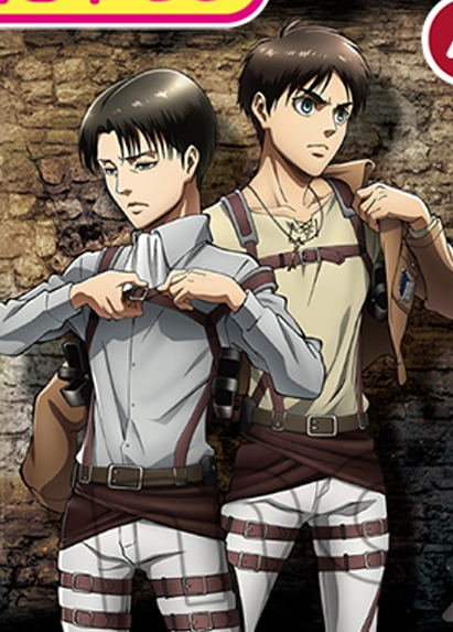 snkmerchandise:  News: Charaby Merchandise Series (2017) Original Release Date: Early April 2017Retail Price: Various (See below) A new clear file from Charapri/Vertical features the season 2 Levi and Eren image previously seen as the cover of Charaby
