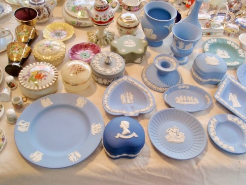 Wedgwood Jasper Ware, Antique Stall, Borough Market, Southwark, London, 2010.My mother was a great f