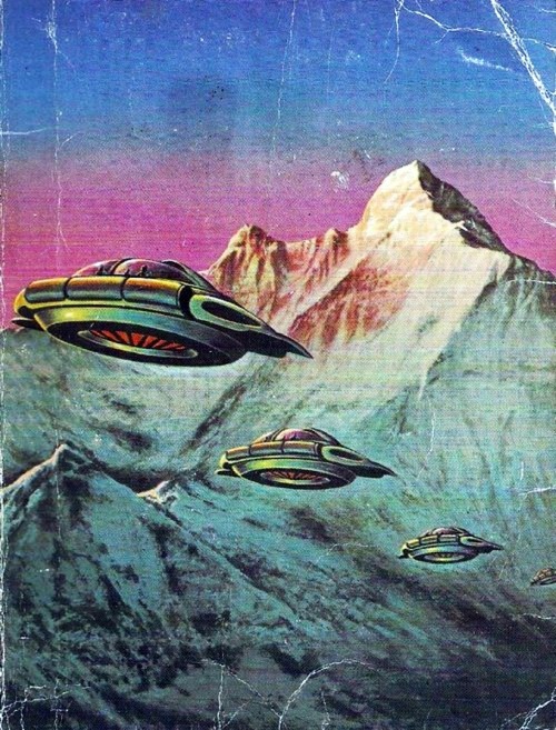 70sscifiart:Unidentified Flying Objects.From my archives. There’s more under the UFO tag.