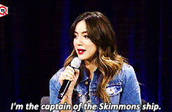 ohmycheese:Chloe Bennet at NerdHQ’s Conversation With Marvel