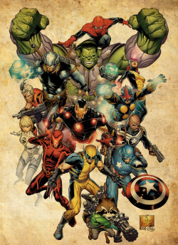 extraordinarycomics:  Marvel Universe by Joe