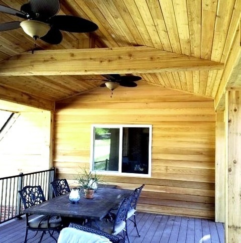 Roof Extensions - DeckIdeas For A Sizable Backyard Deck Renovation That Includes An Addition To The Roof