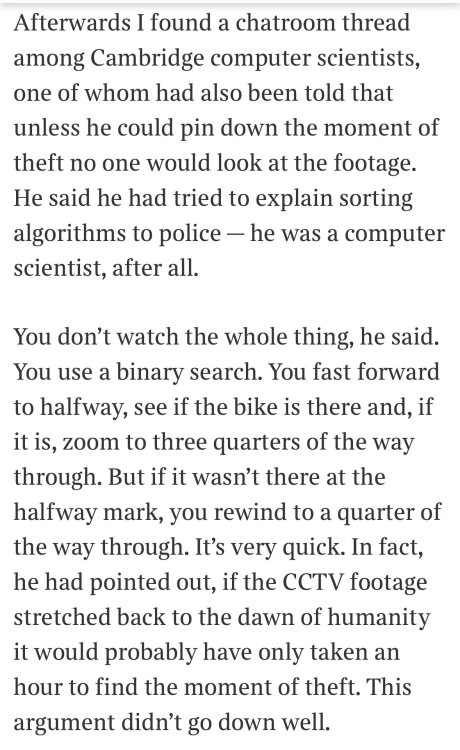 di–es—can-ic-ul-ar–es:centrally-unplanned:God-tier account of a Cambridge computer scientist trying to get police to investigate his bike theft camera footage: King 