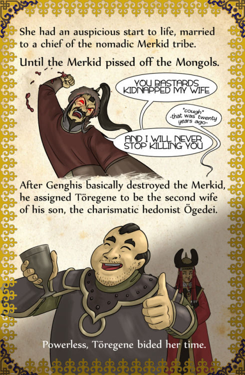 rejectedprincesses: Toregene Khatun (?-1246): Empress of the Mongol Empire Thus concludes Mongol Emp