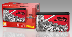 tarotheraccoon:  tinycartridge:  Limited Edition Smash Bros. 3DS XL unveiled ⊟ So far it’s only announced for Europe, but I would be surprised if Nintendo of America didn’t support such a big release with special edition hardware in the States.