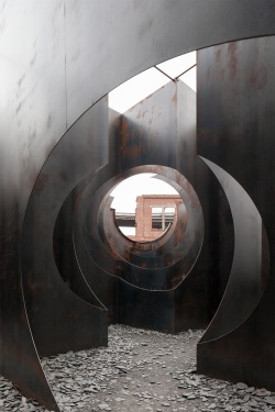 Labyrinth | Gijs Van Vaerenbergh | Via
A kilometer of steel corridors were constructed to form a mechanical-looking maze at a former coal mine in the industrial city of Genk in Belgium. Titled ‘The Labyrinth’, the installation was created to be a...