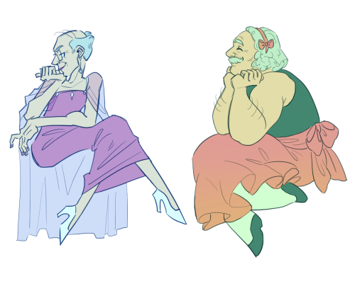tomiyeee:yall mind if i…….*draws the science team in dresses*