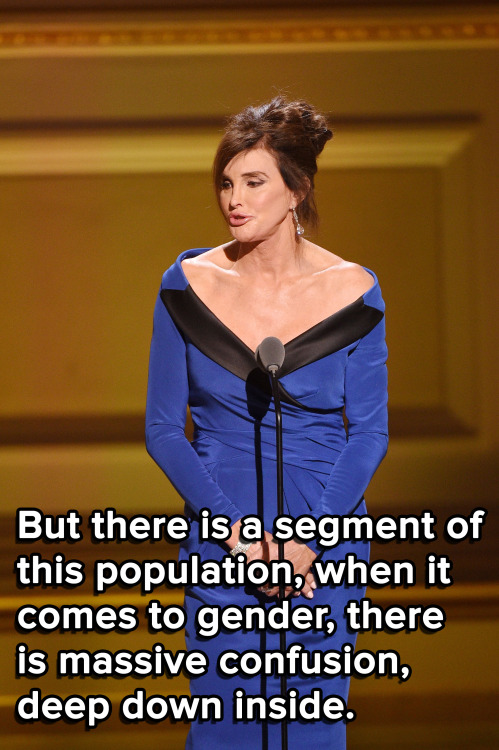 micdotcom:  Caitlyn Jenner, who was named to the 2015 Glamour Women of the Year list in no small part due to her efforts, used her acceptance speech at Monday night’s awards ceremony to continue to educate the public on what it means to be transgender.