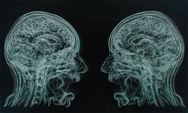 showslow:  Layered MRI Self-Portraits Engraved in Glass Sheets by Angela Palmer