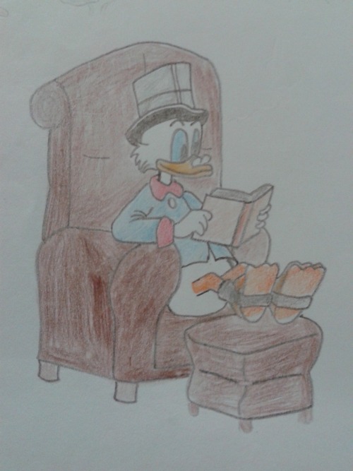 DUCKVEMBER DAY 4: Quietly Reading A Book.