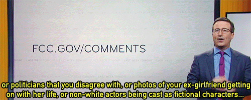 mulaneysbutt:   John Oliver’s message to the Internet Trolls to bombard fcc.gov/comments