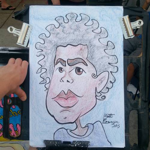 XXX Caricature drawn @dairydelight ! #mattbernson photo