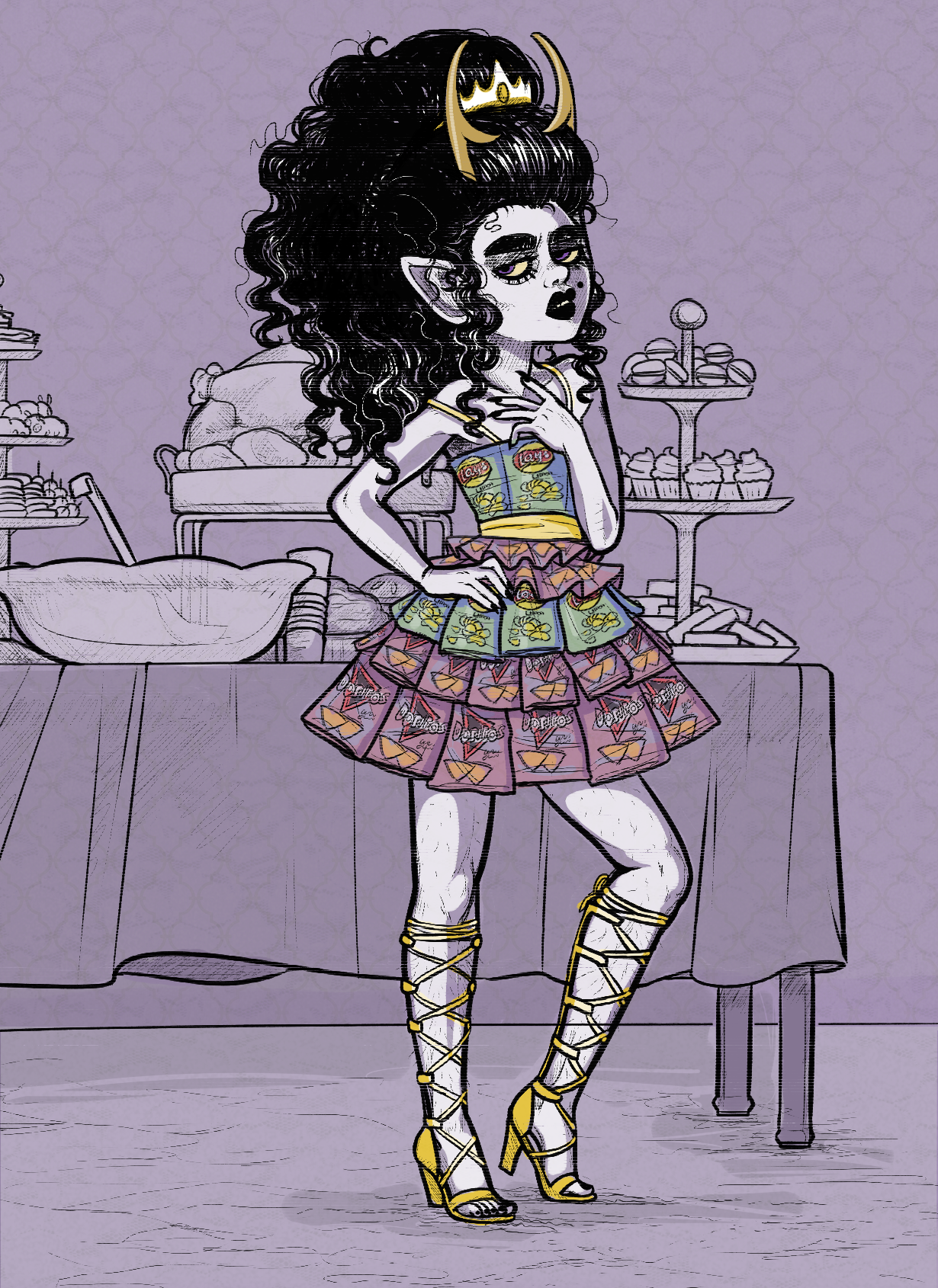 fan-troll:
“minami’s only at the 12th perigee’s eve ball for free food and to show off her dress made of garbage.
P.S. read my fanventure starring everyone’s favorite trash queen
https://mspfa.com/?s=21746&p=1
”