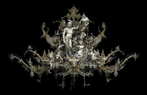crossconnectmag: The Stunning ‘Found’ Mixed Media Sculptures of  Kris Kuksi The pai