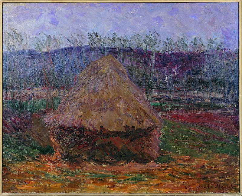 lawrenceleemagnuson:Claude MonetHaystack in Giverny (1889)oil on canvas 65 x 81.5 cmTel