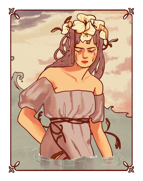 shisuuis:something i tried drawing in an art nouveau style ¯\(°_o)/¯