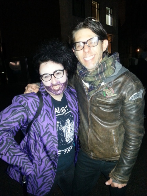 polishingtherifle: Meeting (most of) Against Me! in Manchester, December 2016. I aint one for the fb